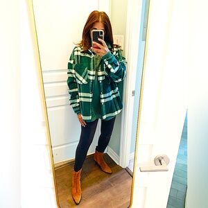 ZARA Plaid Shacket